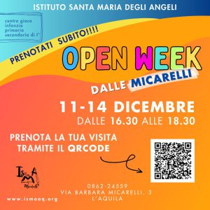 Scopri di più sull'articolo Open week